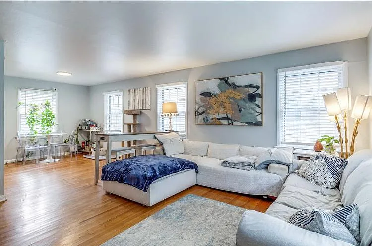 Open concept living and dining room layout!