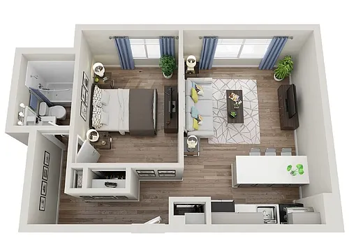Floor plan 1X1