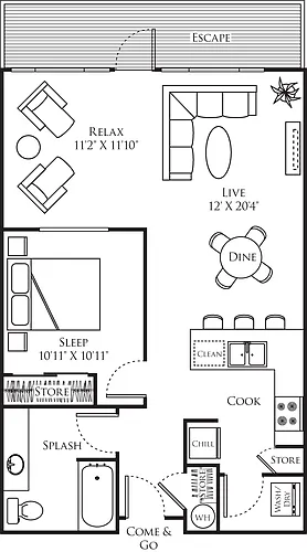 Floor plan A18