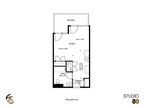 Floor plan Studio