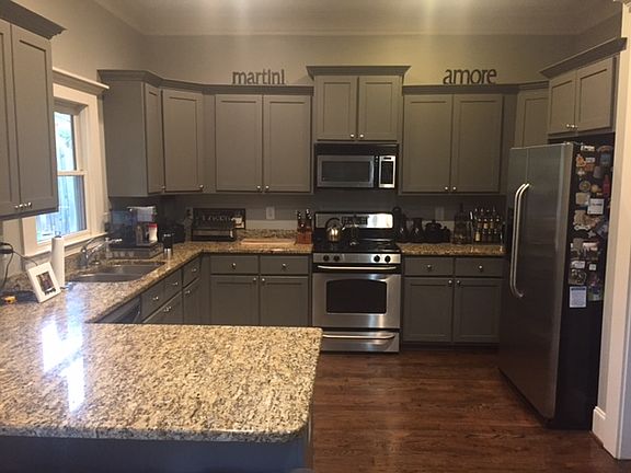 Newly painted kitchen