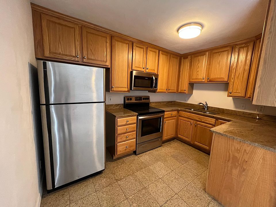Lots of cabinets for storage.