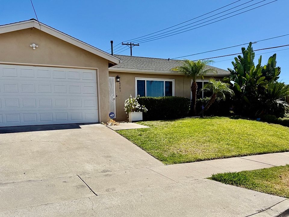 The view of 6701 Rockglen Ave from the street