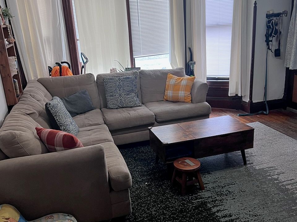 Large living room. Plenty of natural light.
