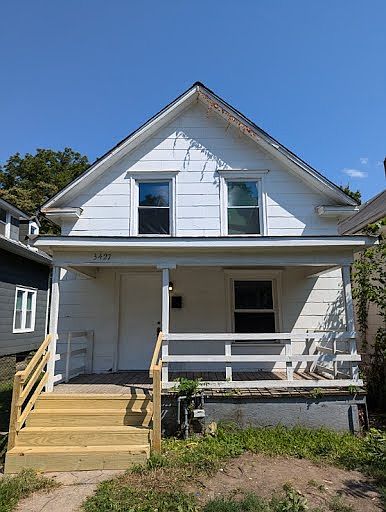 Beautiful House with recently treated front steps.