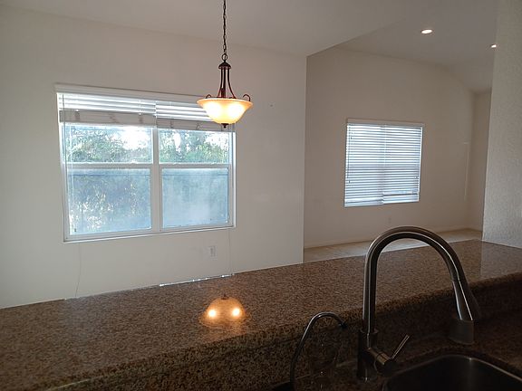Kitchen looking out at dining area