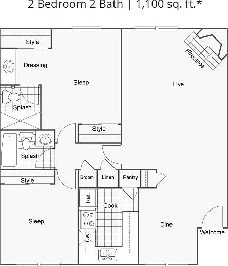 2nd image of 2243 E Santa Clara Ave #2325B