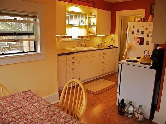 Dining area and kitchen