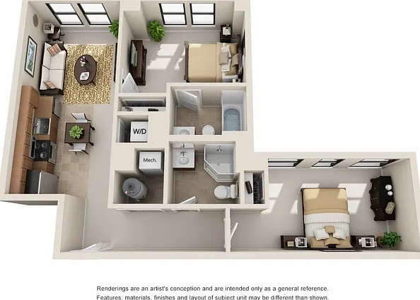 2 Bedroom | 2 Bathroom 2 Bedroom | 2 Bathroom