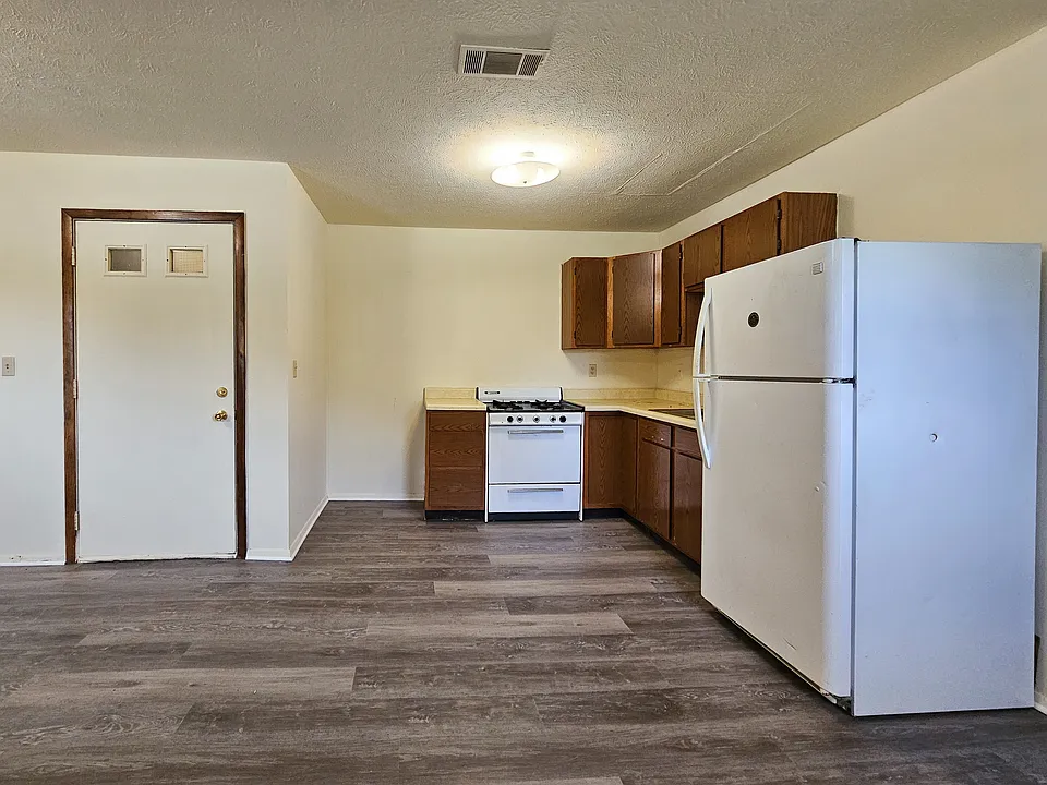Kitchen with Refrigerator and Stove