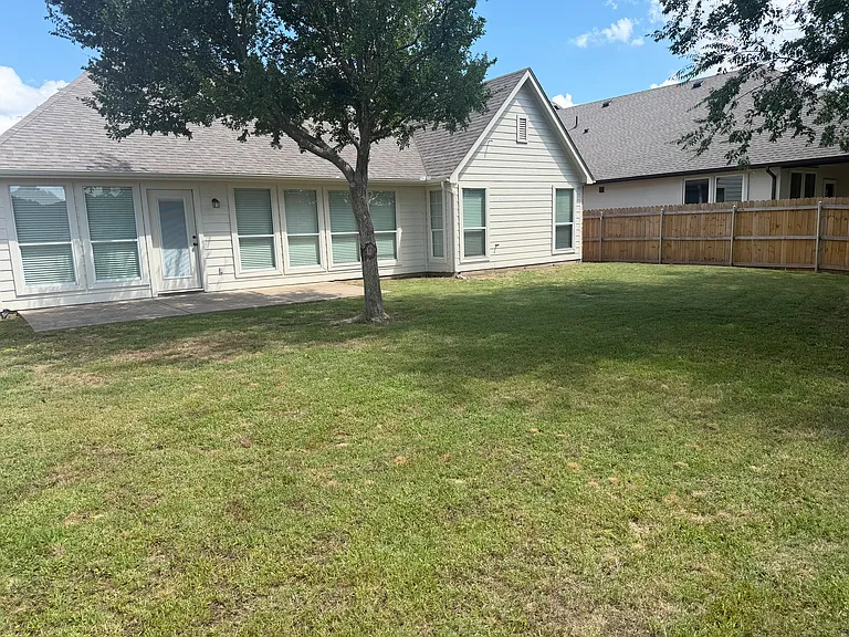 back yard & patio