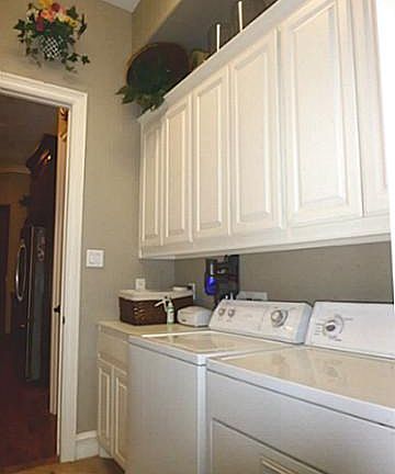 One of two laundry rooms. This one is off of the garage and