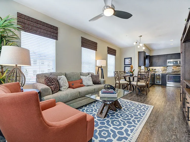 Model Unit Living Room to Kitchen at Avino