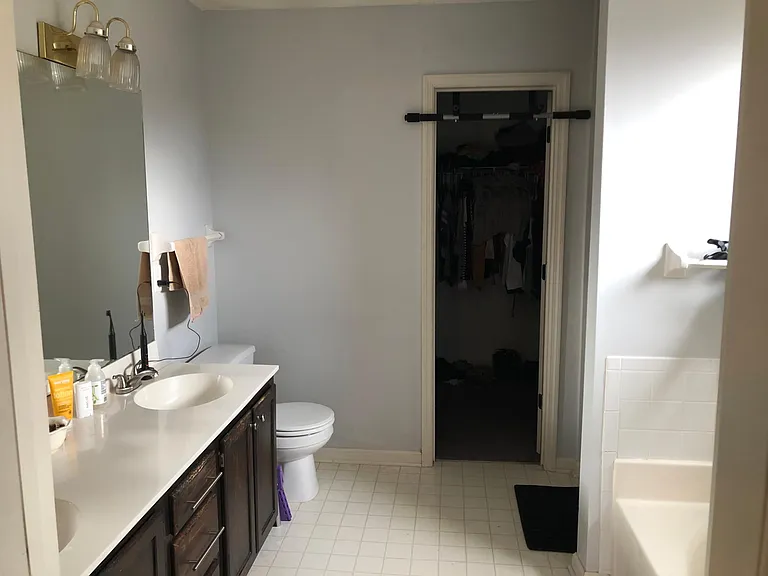 Floor and cabinets are updated