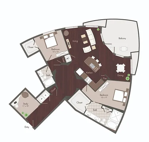 Floor plan Washinghton - Renovated