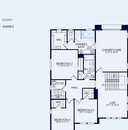Plan 2 Floor Plan, Quick Move-In Home, Floor 2