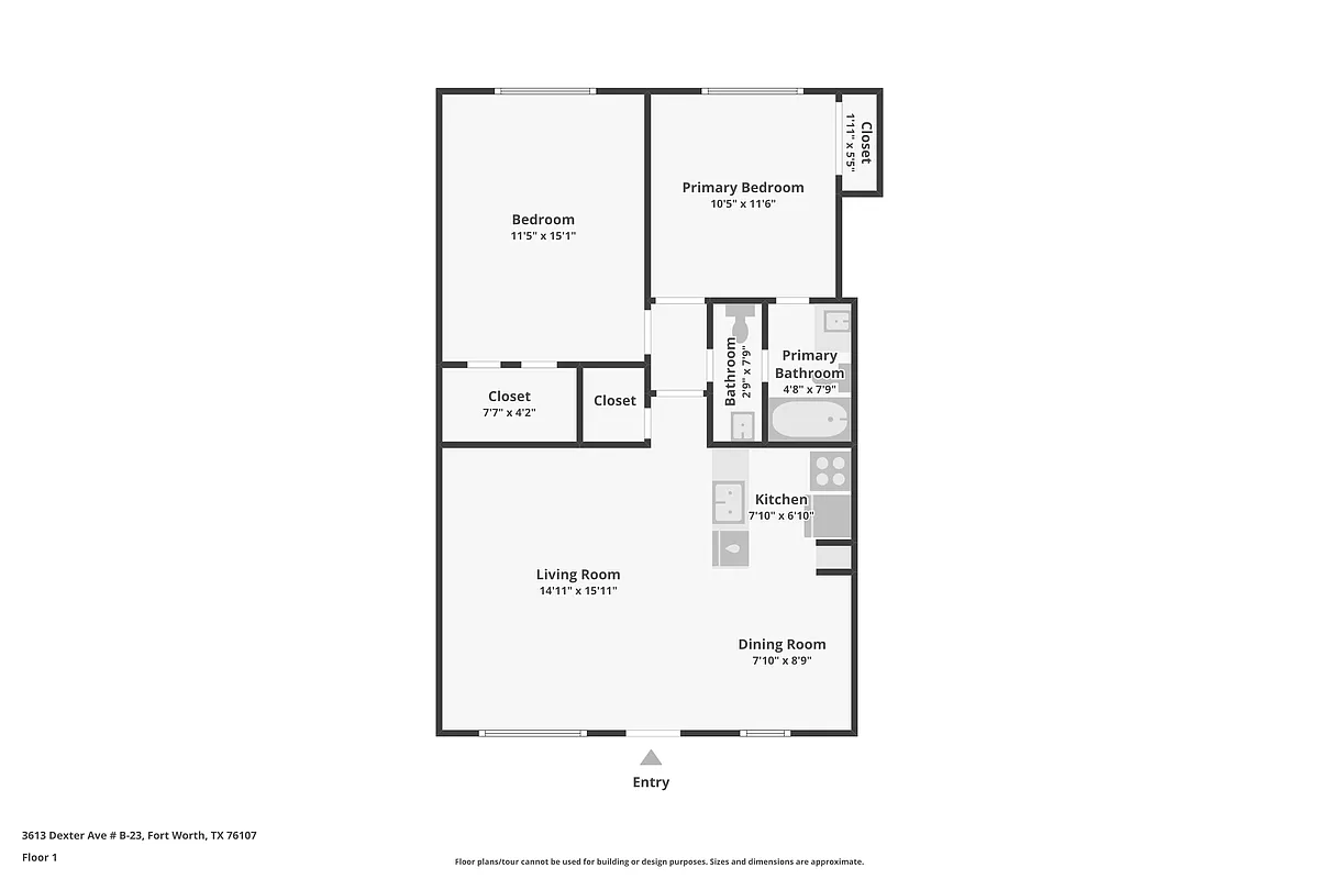 Floor plan 2BR Upstairs
