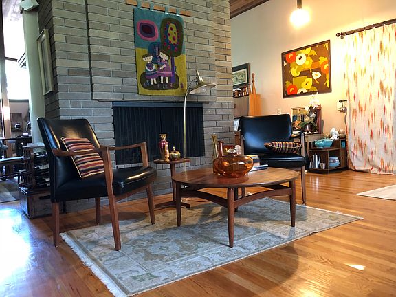Fireplace off the Kitchen