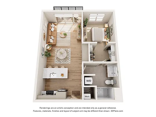Floor plan Puck
