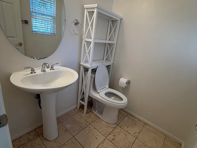 Downstairs powder room