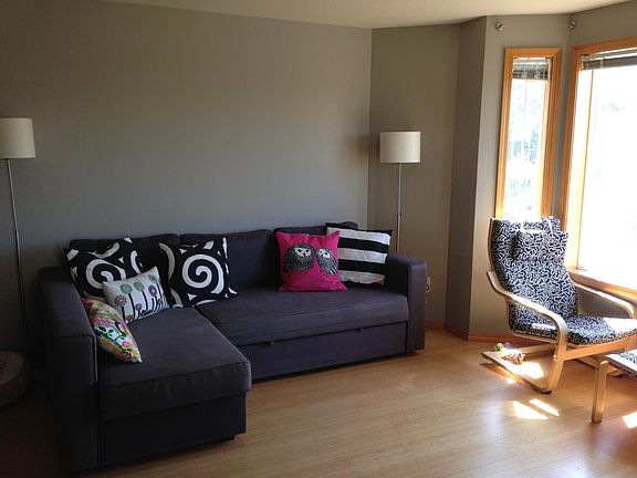 living room with fireplace