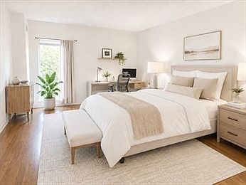 Bedroom (virtually staged picture)