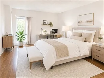 Bedroom (virtually staged picture)