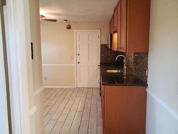 Kitchen as seen from hallway