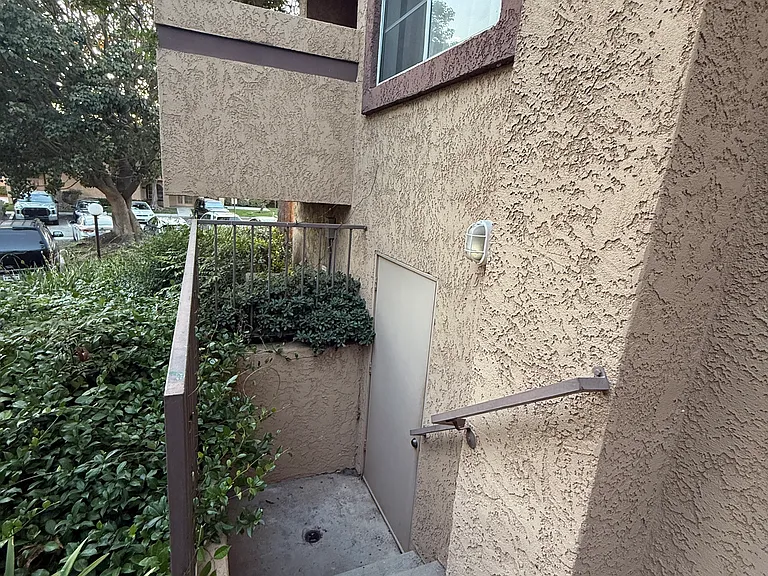 Entrance to garage