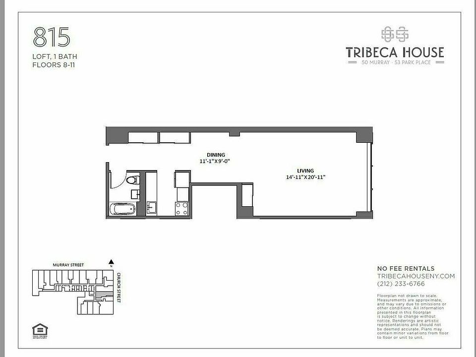 1st image of 50 Murray St APT 915