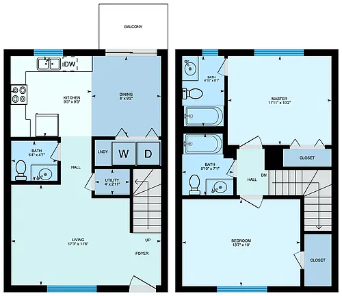Floor plan Townhome C