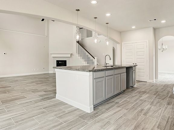 Kitchen overlooks great room