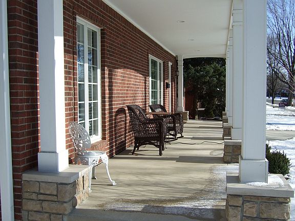 8ft Deep Covered Porch