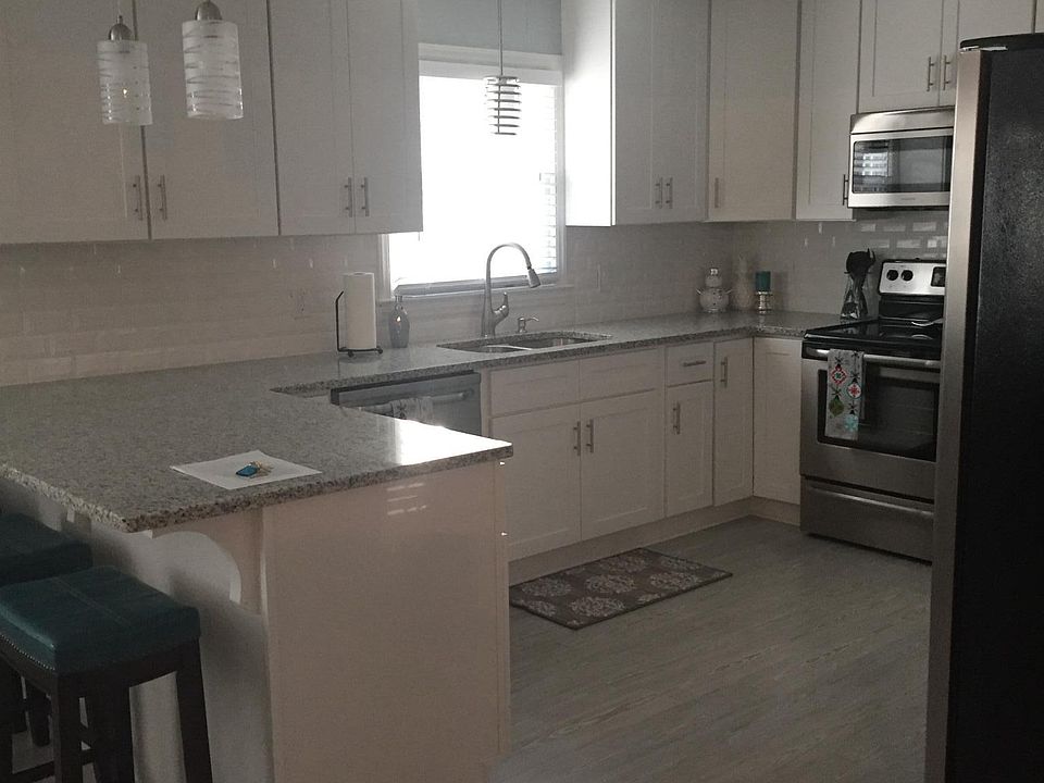 Kitchen with SS appliances
