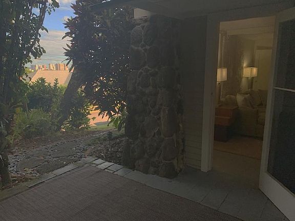 Enter from your shaded outdoor living space (approximately 150 square feet).