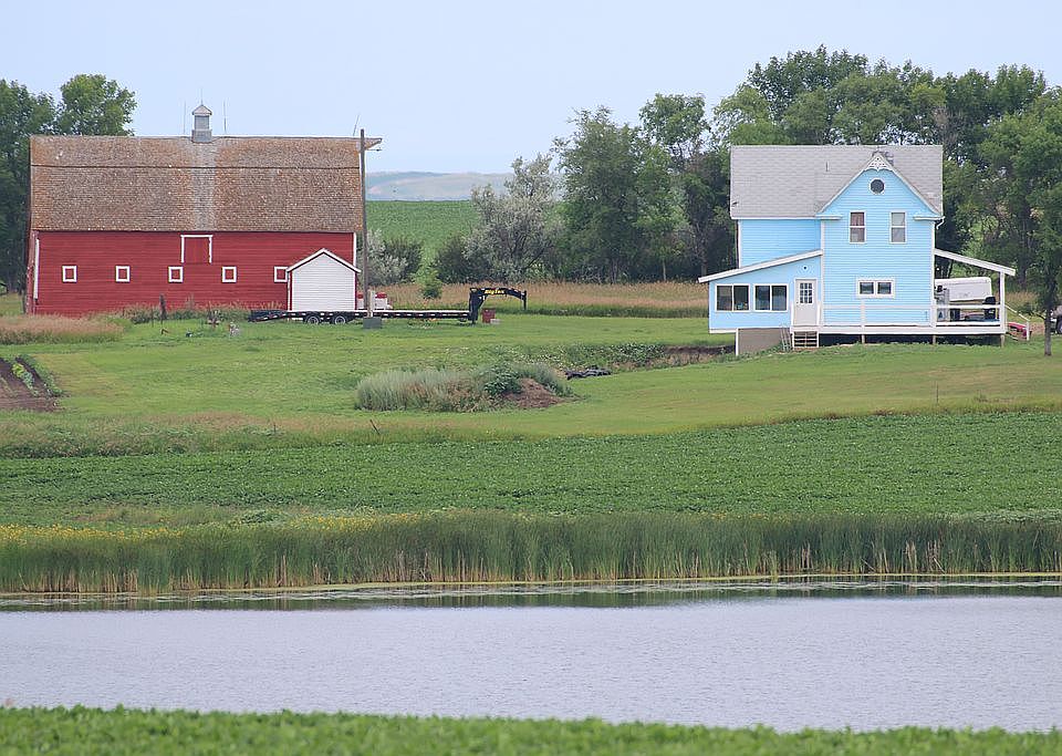 From across the lake