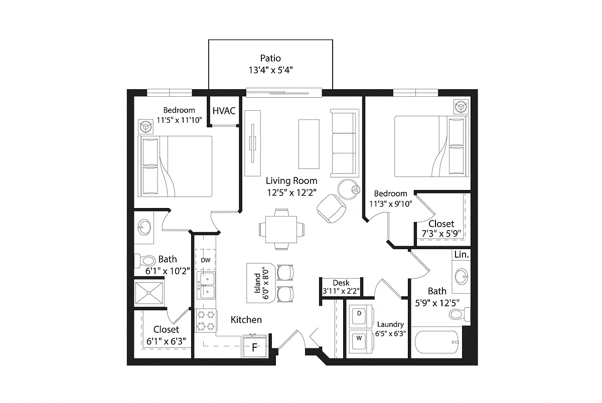 Floor plan B1R