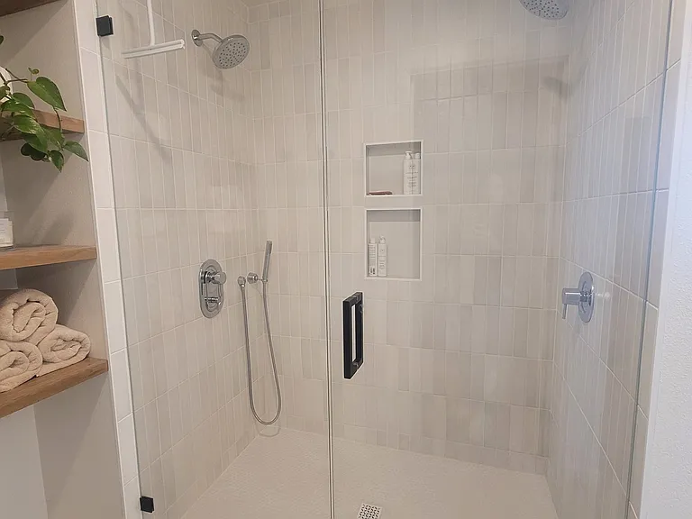 Dual head shower