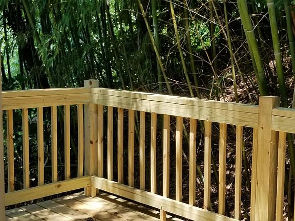Private shaded deck