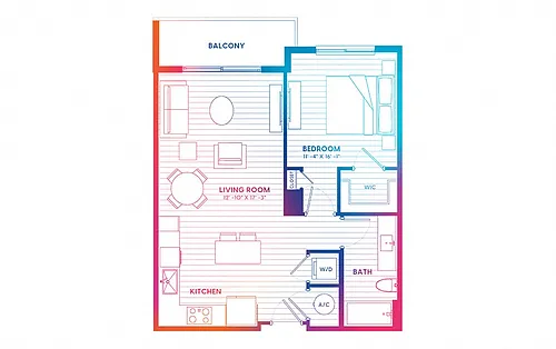 Floor plan A2A-N