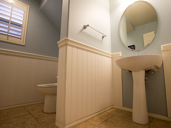 Downstairs powder room