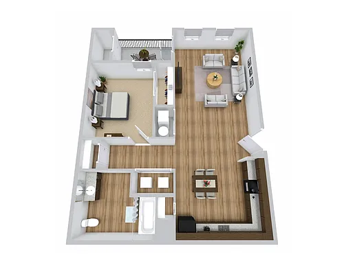 Floor plan One bedroom