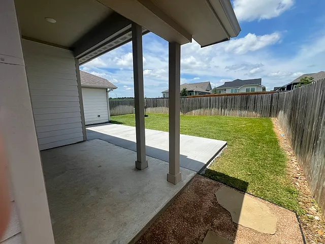 Back yard patio