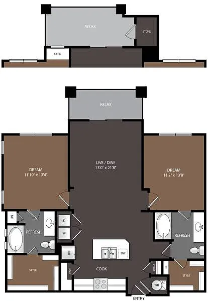 Floor plan B1