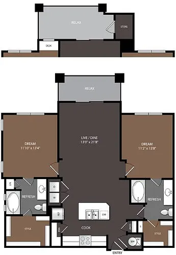 Floor plan B1 East