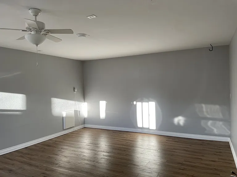 extra space emptied. east facing light