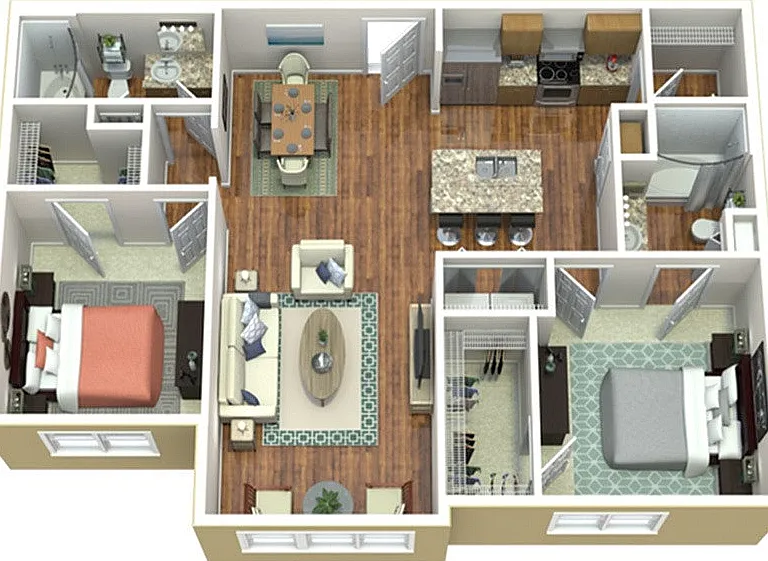 2 BR 2 BA Deluxe SR 2 BR 2 BA Deluxe SR