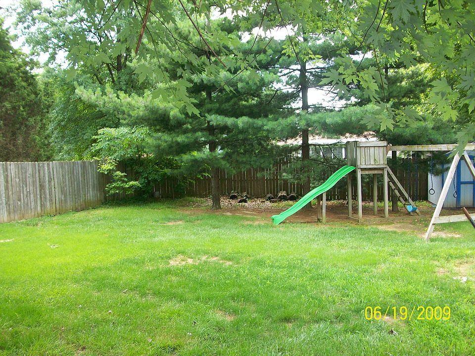 Large, fenced backyard