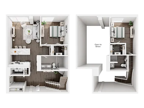 Floor plan 2 BEDROOM MEZZANINE-6