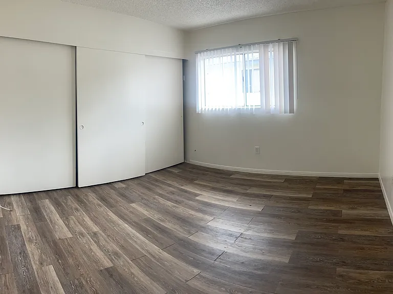 Master bedroom, a huge room with full wall of closet space